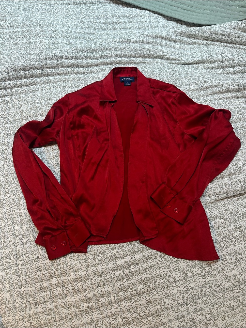 Ann Taylor satin shirt